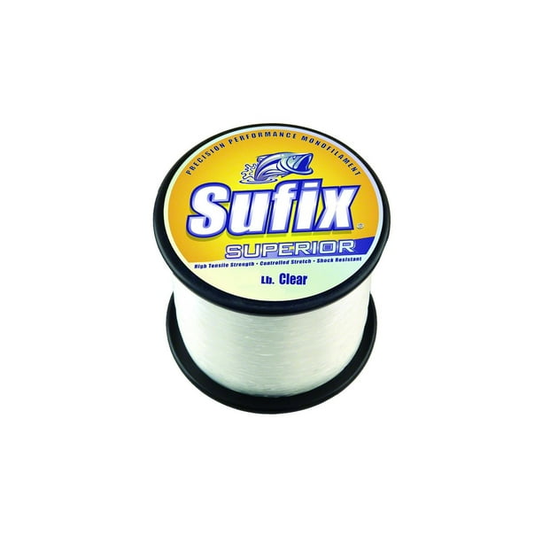 Clear 2670 Yd 1Lb Spool SUFIX Superior Monofilament Fishing Line 20 Lb Clear 2670 Yd 1Lb Spool SUFIX Superior Monofilament Fishing Line 20 Lb